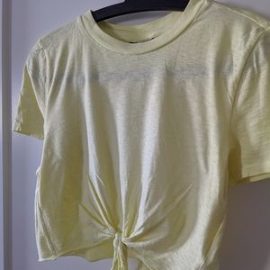 TopShop Yellow crop top